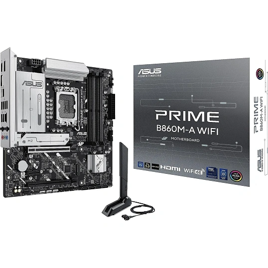 Материнская плата ASUS PRIME B860M-A WIFI, LGA1851, B860, 4xDDR5, mATX