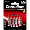Батарейка Camelion Plus Alkaline BL8  AAA/LR03 (LR03-BP5+3) 8шт/уп