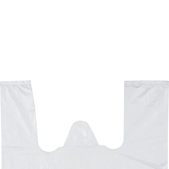 Пакет-майка ПНД 25+12х45 12мкм, белый 100 шт/уп