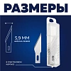 Лезвие для ножей макетных запасное TOPFORT 5,9мм,сталь SK5,10шт/уп