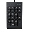 Клавиатура RAPOO проводная, цифровая  K10 - черный