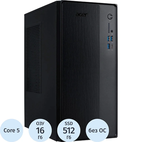 Системный блок Acer Aspire(DT.BWSCD.002)U5 210H/16/SSD512/RTX5050 8GB/Esh