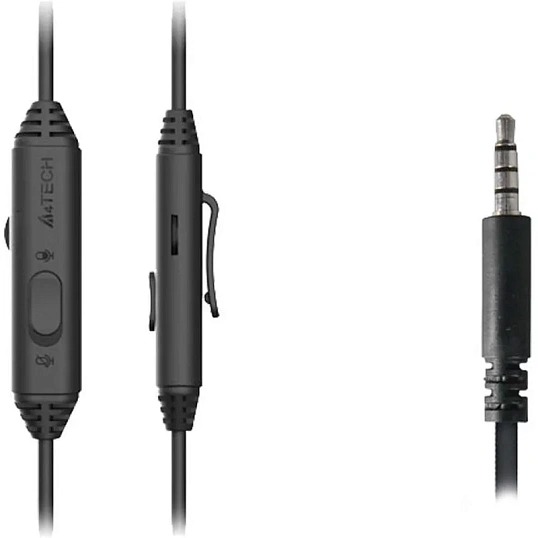 Гарнитура A4Tech Fstyler (FH100I (STONE BLACK)) черный 1.8м накладные