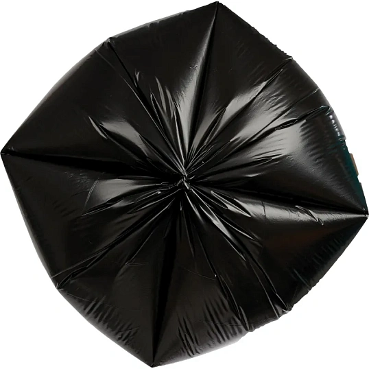 Мешки для мусора ПВД 220л 35мкм 10шт/рул черные 83х110см