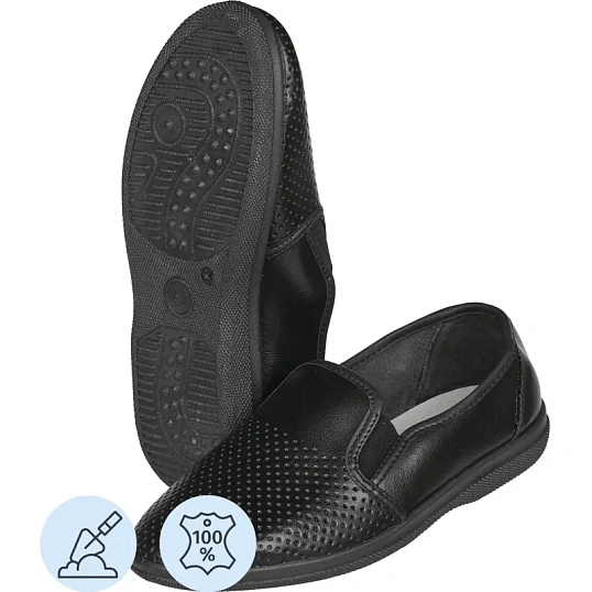 Туфли Алекс/Игорь муж.нат.кожа черные (р.44) (96110105)