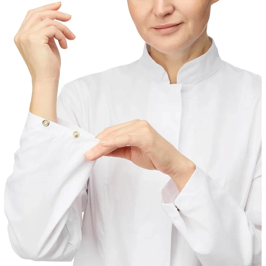 Халат для пищевого производства у17-ХЛ жен.ХАССП белые (52-54)170-176