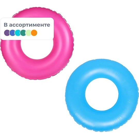 Круг для плавания надувной 'Большой матовый' 85 см Ecos, 993171