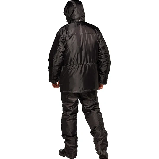 Костюм зимний Охранника с п/к черный (р.60-62) 182-188