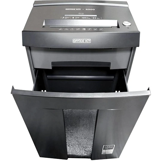 Шредер (уничтожитель) Office Kit S300 0,8x5 P-7ур.секр, 8лист,33л