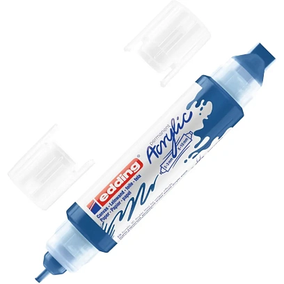 Маркер акриловый двусторон.3D Edding5400/903.Голубая шагаль/Gentian blue