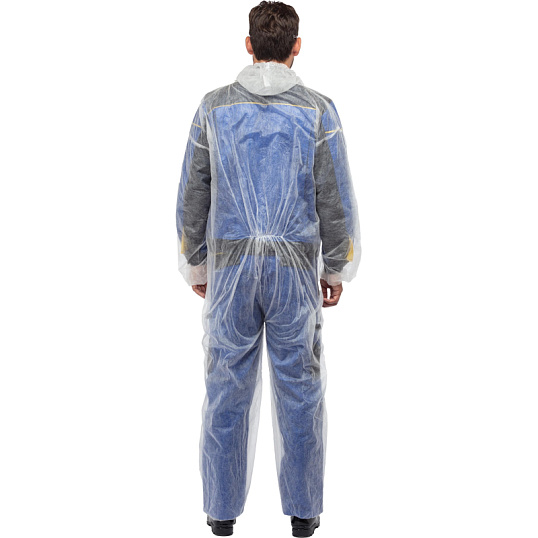 Комбинезон одноразовый Каспер 50 гр/м2 ламинированный белый р-р XL 1 шт/уп