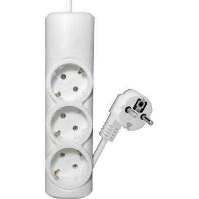 Удлинитель PROGIX PG320 3р/2м/3,5кВт/16А заземление, белый, ПВС 3х1.5