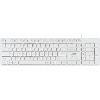 Клавиатура Acer OKW123 белый USB (ZL.KBDEE.00D)