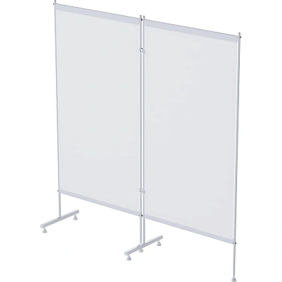 Ширма медицинская MEG_без колес, двухсекционная ШМ-МСК (код МСК-2301-01)