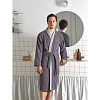 Халат Махровый Мужской  DELRAY Кимоно антрацит, L-XL, 300 гр/м2