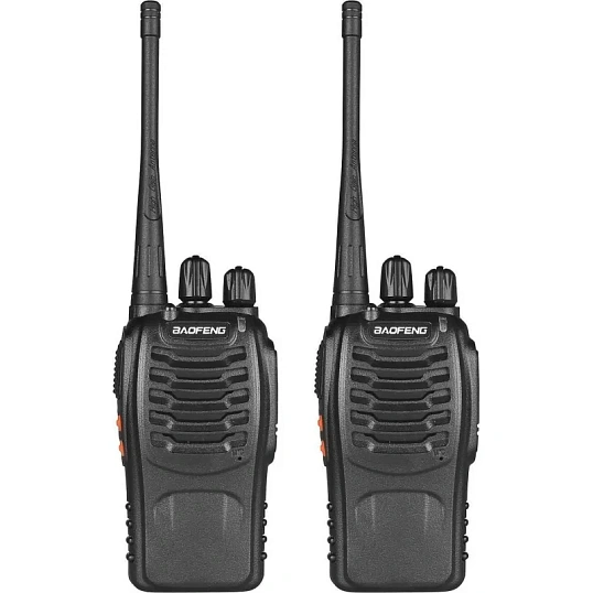 Рация BAOFENG BF-888S (5 Вт) 1500 mAh, комплект из 2-х шт
