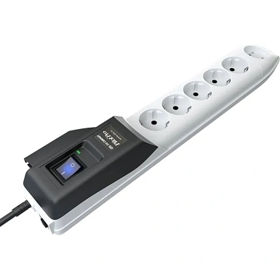 Сетевой фильтр PILOT PRO-10м (10А/2200Вт/6р) серый