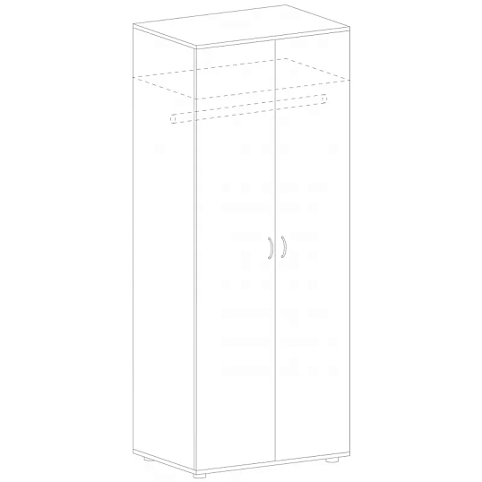 Гардероб MS_Агат глубокий АО-28 ольха