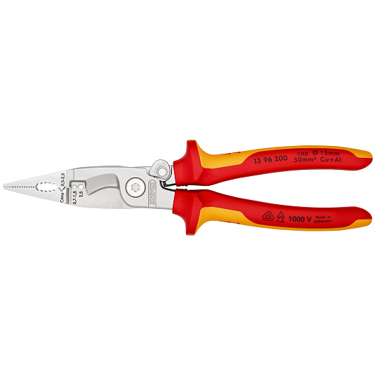 Клещи электромонтажные VDE L-200 мм KNIPEX KN-1396200