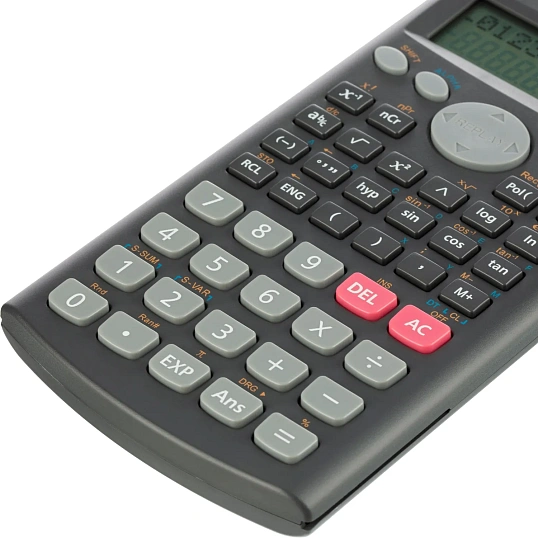 Калькулятор научный Deli E1710SR,240фун,2стр.дисп,10+2разр,162х84,темн.сер