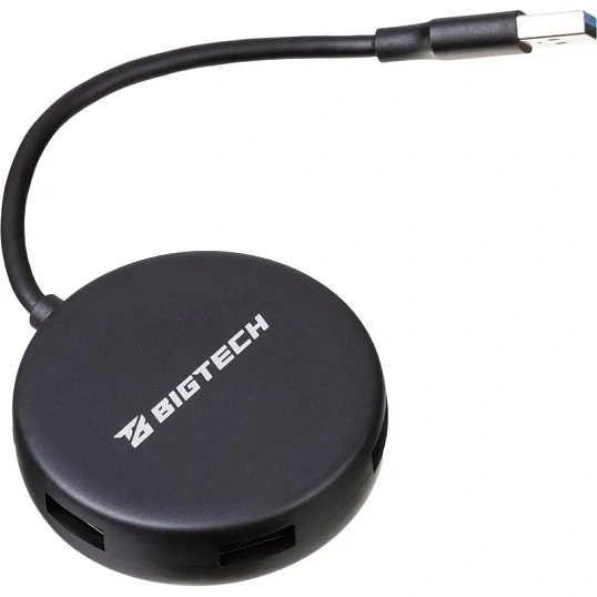 Разветвитель USB  HS004 USB 3.0x4/черный
