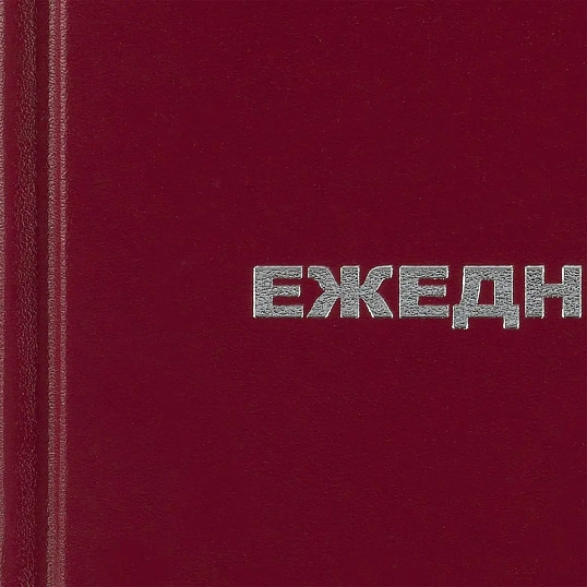 Ежедневник недатированный бордо,А6,105х140мм