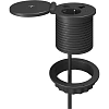 Платформа POWER GROMMET G5101E-2AC1N1Q(1сил.р./USB/Type-C/каб-к/б.заряд)чер