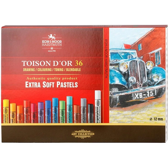 Пастель сухая худож. TOISON D`OR EXTRA SOFT 8555 36цв/наб карт 8555036001KZ