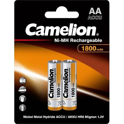 Аккумулятор Camelion AA-1800mAh 2шт/бл(NH-AA1800BP2,1.2В) (3001)
