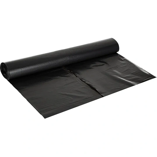Мешки для мусора ПВД 120л 70х110см 40мкм черные 10шт/рул Элементари