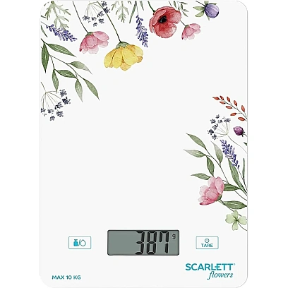 Весы Scarlett SC-KS57P83,кухонные,Flowers