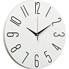 Часы настенные d=30см, корпус  белый+черный Классика арт.3010-001