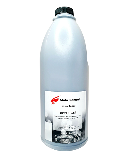 Тонер Static Control универс. для HP LJ Р2035/Р1606 MPT10, Bk, 1 кг, флакон