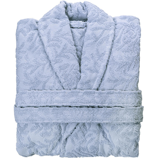 Халат  Махровый  ROESIA Шалевый Женский серый, L-XL, 300гр/м2