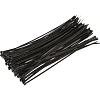 Хомут стяжка нейлоновая TOPFORT 4х250 (3,6х250 мм) чёрный 100 шт/уп