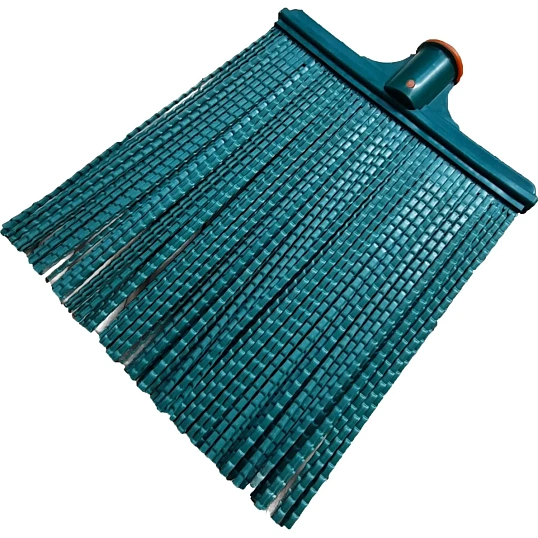 Метла веерная пластиковая № 3 с черенком (ширина рабочей части 27 см)