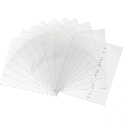 Стекла для маски сварщика покр 137х117мм TOPFORT 10шт/уп