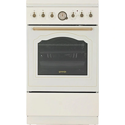 Плита комбинированная Gorenje GKS5B70CLI бежевый (металл крышка) реш.чугун