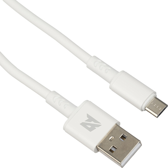 Кабель 2,4A, 1м, USB - Micro-USB, TPE, силикон, белый BT-JCBL-007/U28