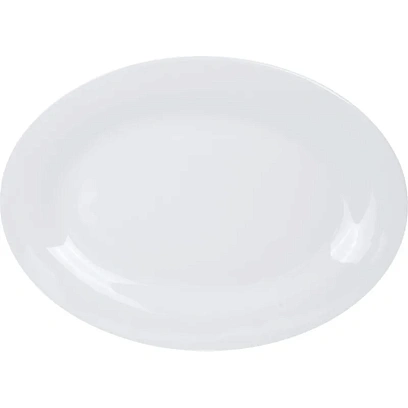Блюдо овальное Chan Wave Classic, фарфор, белое, 300мм, фк0128