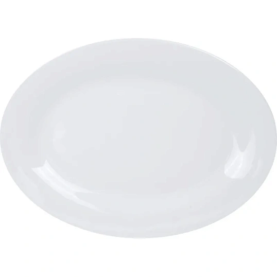 Блюдо овальное Chan Wave Classic, фарфор, белое, 300мм, фк0128