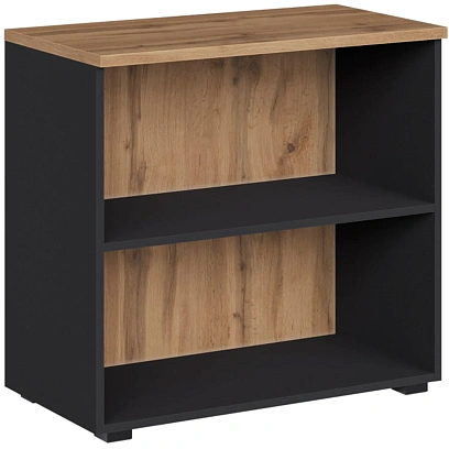 Стеллаж для документов низкий К-Loft 241H004 выс 738 дуб натур./графит