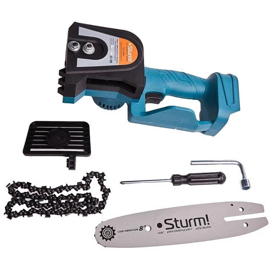 Пила цепная аккумуляторная б/щ Sturm CSC1808BL, 18 В, без ЗУ и АКБ, 20 см