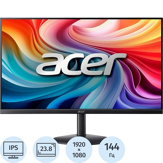 Монитор Acer SA243YP1biIPS 23,8 FHD/IPS/144Гц/VGA/HDMI/черн (UM.QS3CD.101)