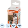Лампа светодиодная OSRAM LSCLP75 6W/840 230VFILCL E27 FS1