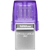 Флеш-память Kingston microDuo 3C G3, 128 Гб, USB 3.2 & USB Type-C и Type-A