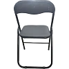 Стул складной ЮТК Easy Chair экокожа, черный 78х45х46,5см
