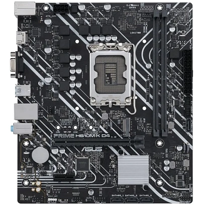 Материнская плата Asus PRIME H610M-K D4 Soc-1700 Intel H610 2xDDR4 mATX