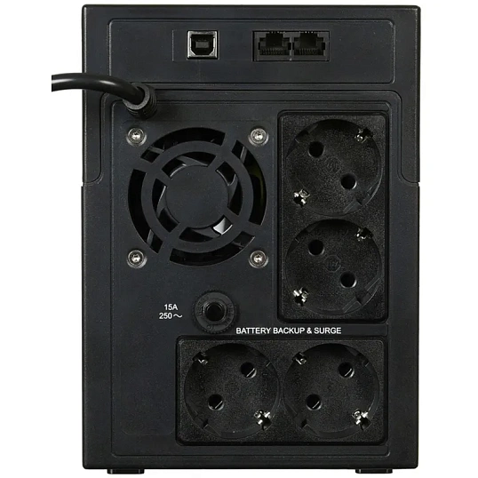 ИБП Ippon Back Basic 1500 Euro, 900Вт/1500VA, черный