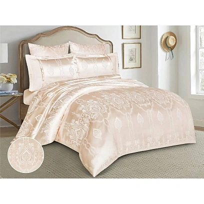 Постельное белье евро(нав.50х70-2шт,70х70-2шт) Satin Jacquard31/221-SG